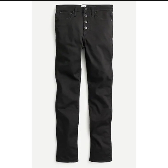 J Crew 9" Vintage Straight Jean Black NWT - Picture 1 of 10